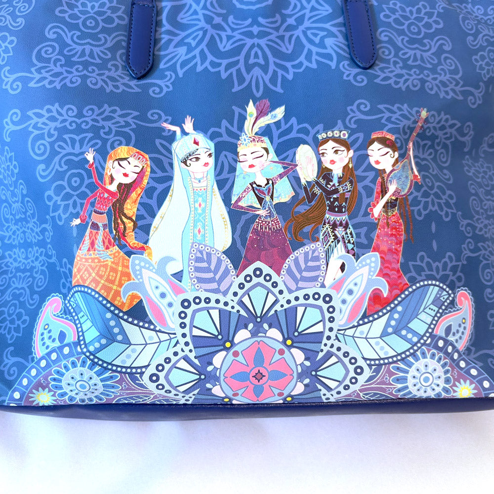 Printed shoulder bag 2024 new large capacity lightweight school bag versatile underarm women's bag
