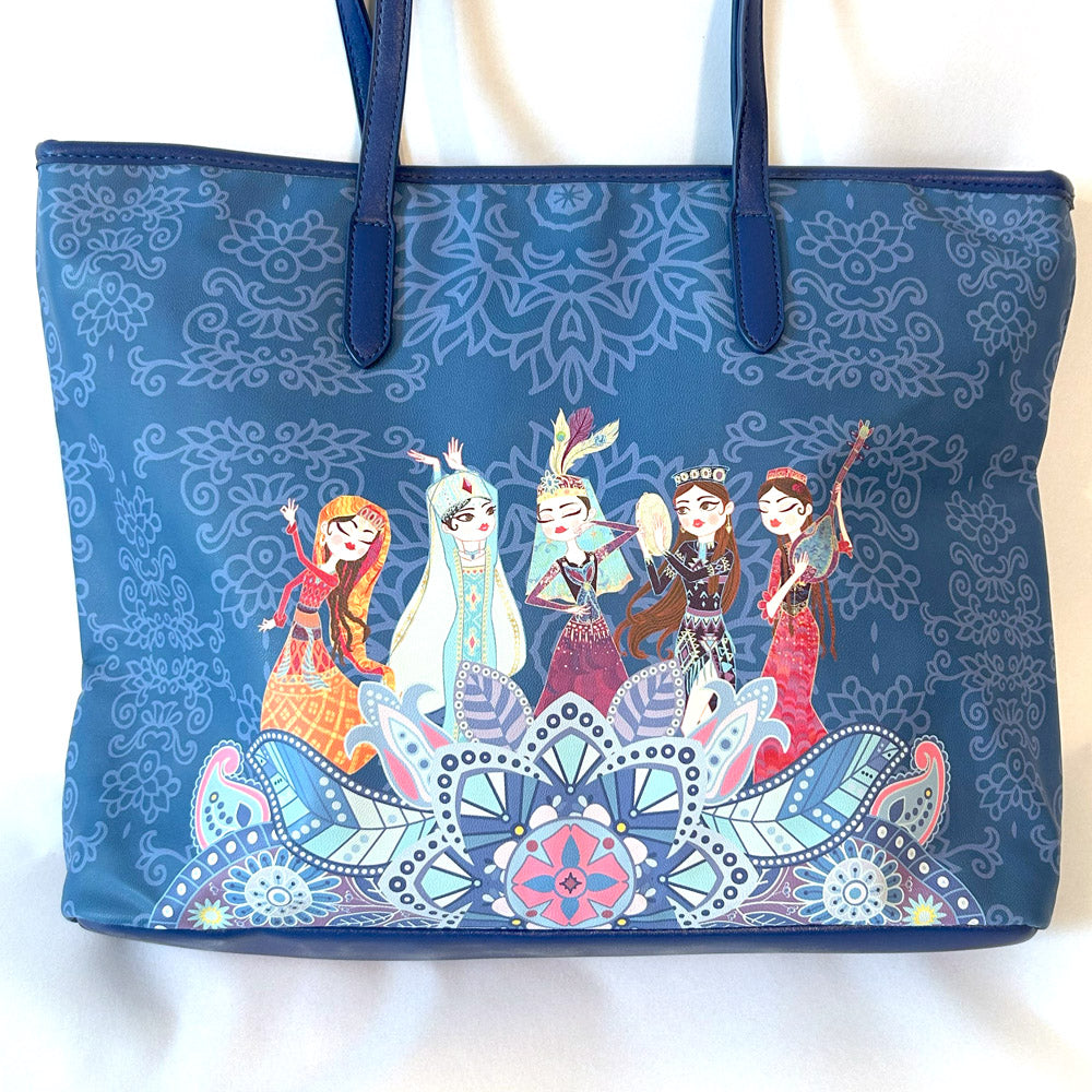 Printed shoulder bag 2024 new large capacity lightweight school bag versatile underarm women's bag