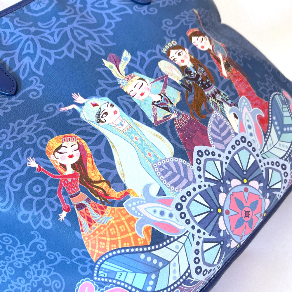 Printed shoulder bag 2024 new large capacity lightweight school bag versatile underarm women's bag